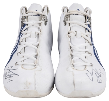 Chauncey Billups Game Used & Signed Adidas Sneakers (Player LOA & JSA)
